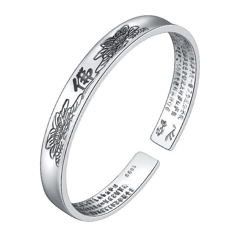 Heart Sutra Lotus Purifying Bracelet - Bracelet - Inner Wisdom Store