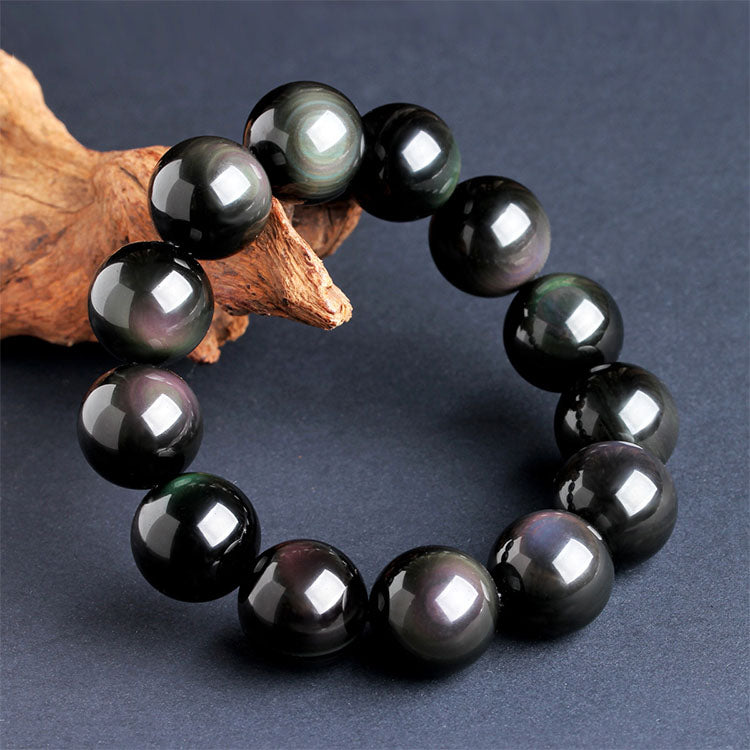 Natural Rainbow Obsidian Crystal Bracelet - Bracelet - Inner Wisdom Store