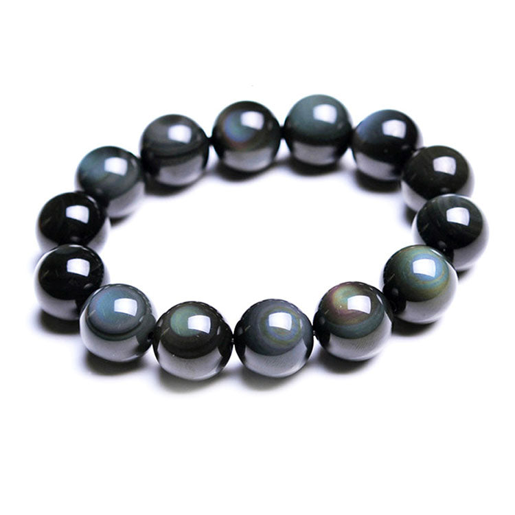 Natural Rainbow Obsidian Crystal Bracelet - Bracelet - Inner Wisdom Store