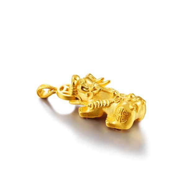 Gold Pixiu Necklace - Attracting Wealth - Necklace - Inner Wisdom Store