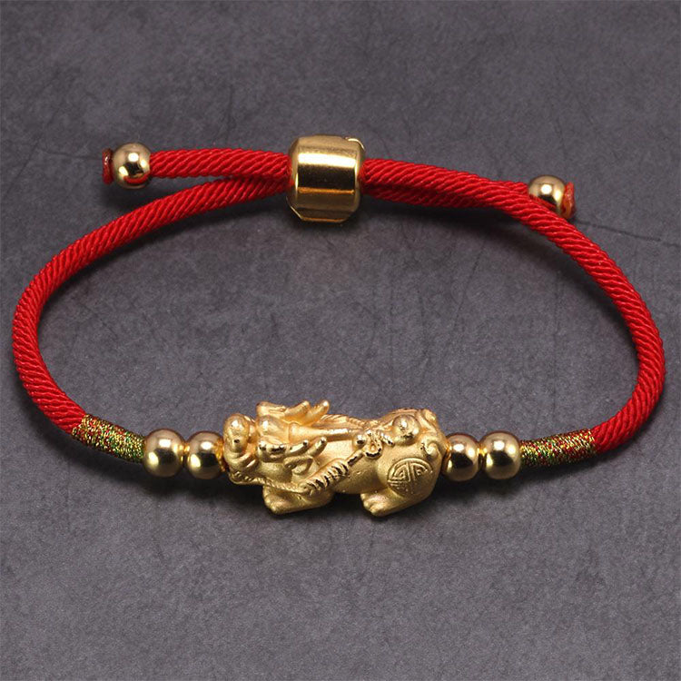 Feng Shui Red String Pixiu Bracelet - Bracelet - Inner Wisdom Store