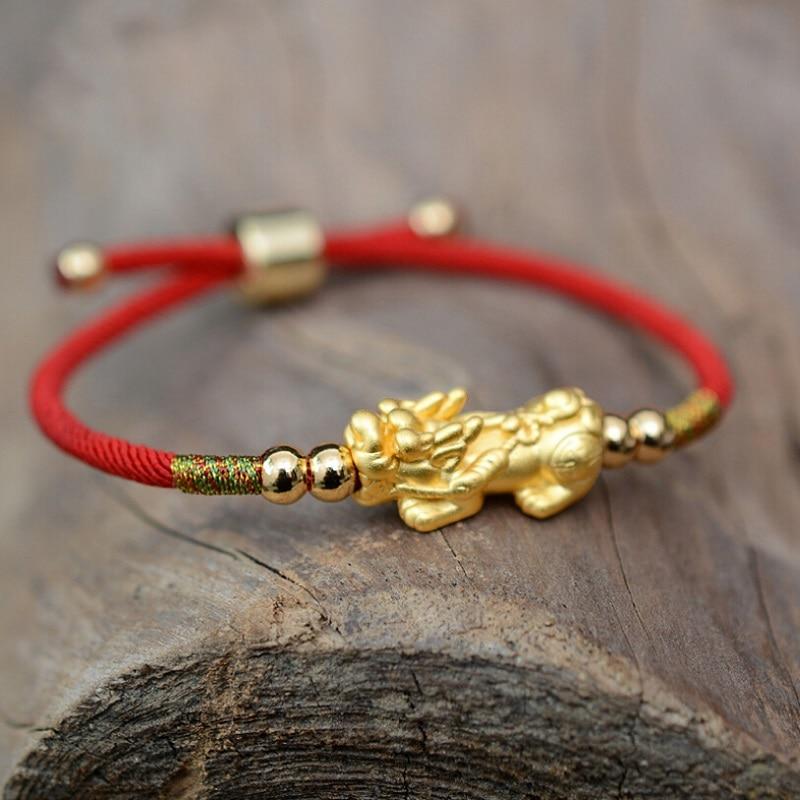 Feng Shui Red String Pixiu Bracelet - Bracelet - Inner Wisdom Store