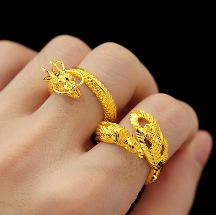 Dragon and Phoenix Couple Ring - Ring - Inner Wisdom Store