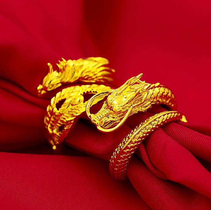 Dragon and Phoenix Couple Ring - Ring - Inner Wisdom Store