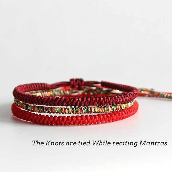 Tibetan Knot Buddhist Lucky Bracelet - Bracelet - Inner Wisdom Store