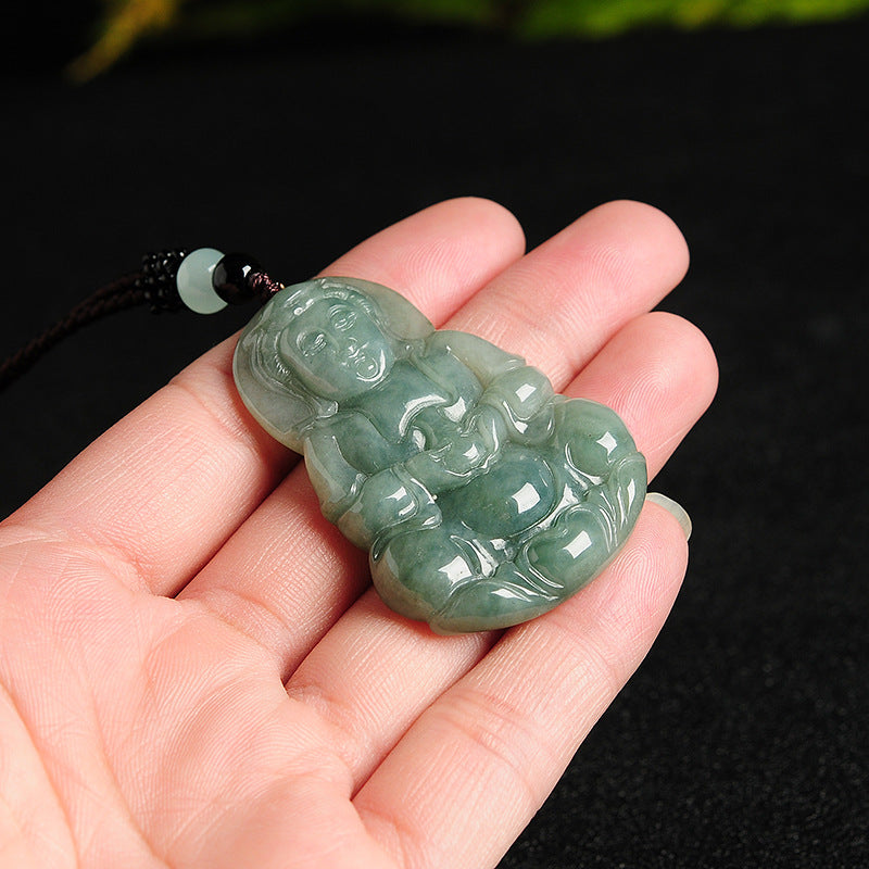 Healing Buddha Jade Necklace - Necklace - Inner Wisdom Store
