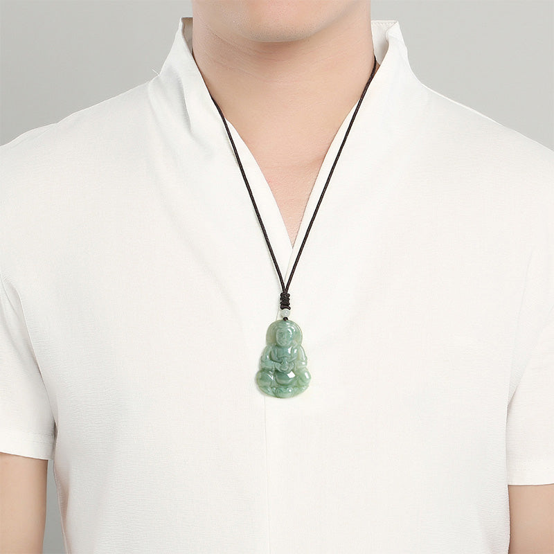 Healing Buddha Jade Necklace - Necklace - Inner Wisdom Store