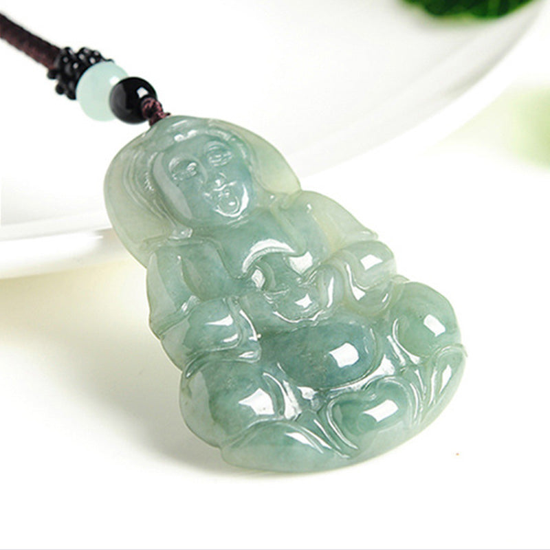 Healing Buddha Jade Necklace - Necklace - Inner Wisdom Store