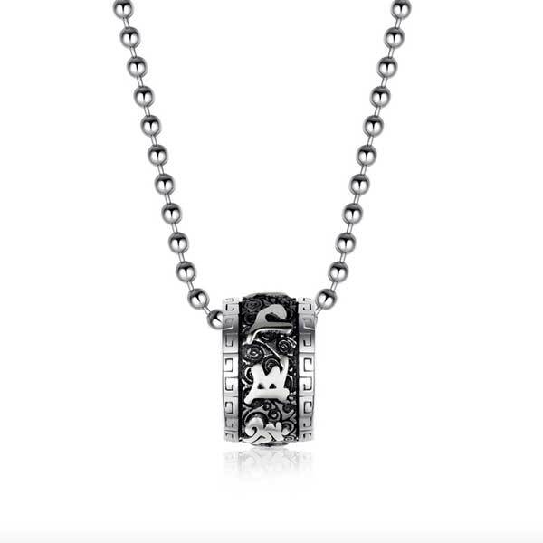 Tibetan Om Mani Padme Hum Lotus Pendant - Necklace - Inner Wisdom Store
