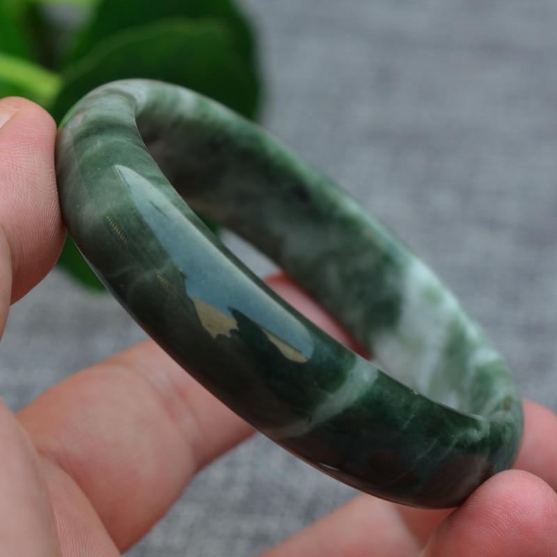 Groene Jade Bangle Dunne ronde Armband Sieraden Amulet Mode Agaat Jadeïet Chinese Geschenken Natuurlijke Chalcedoon Gesneden Charme 36 Groene Jade Bangle Dunne ronde Armband Sieraden Amulet Mode Agaat Jadeïet Chinese Geschenken Natuurlijke Chalcedoon Gesneden Charme 36