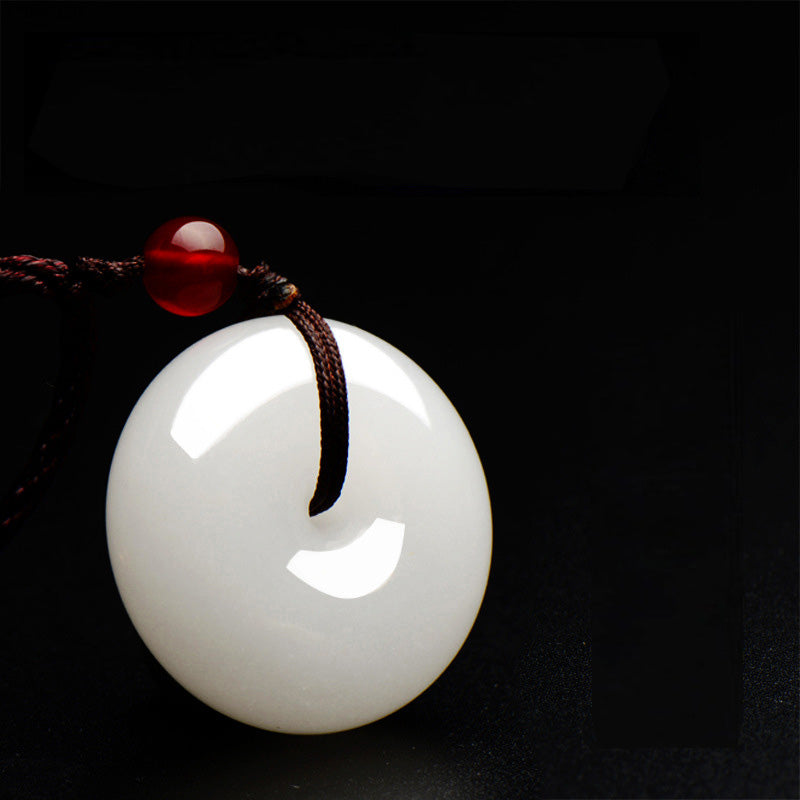 Natural White Jade Purity Necklace - Necklace - Inner Wisdom Store