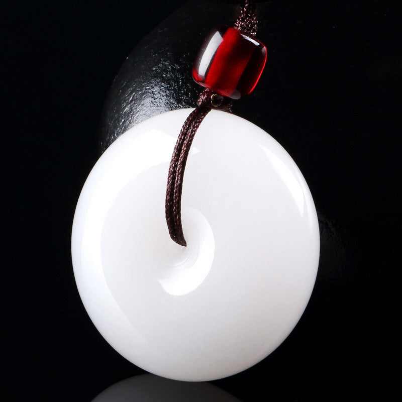 Natural White Jade Purity Necklace - Necklace - Inner Wisdom Store