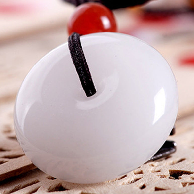 Natural White Jade Purity Necklace - Necklace - Inner Wisdom Store