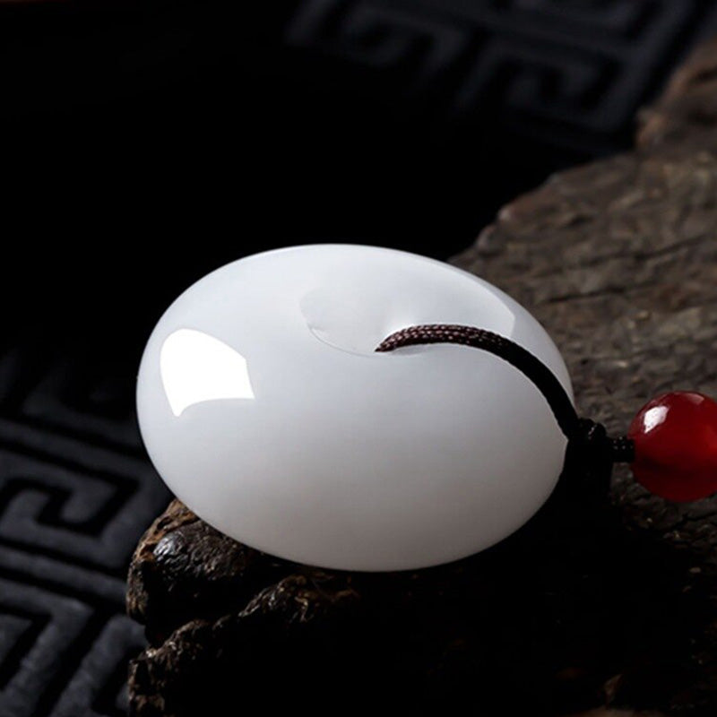 Natural White Jade Purity Necklace - Necklace - Inner Wisdom Store