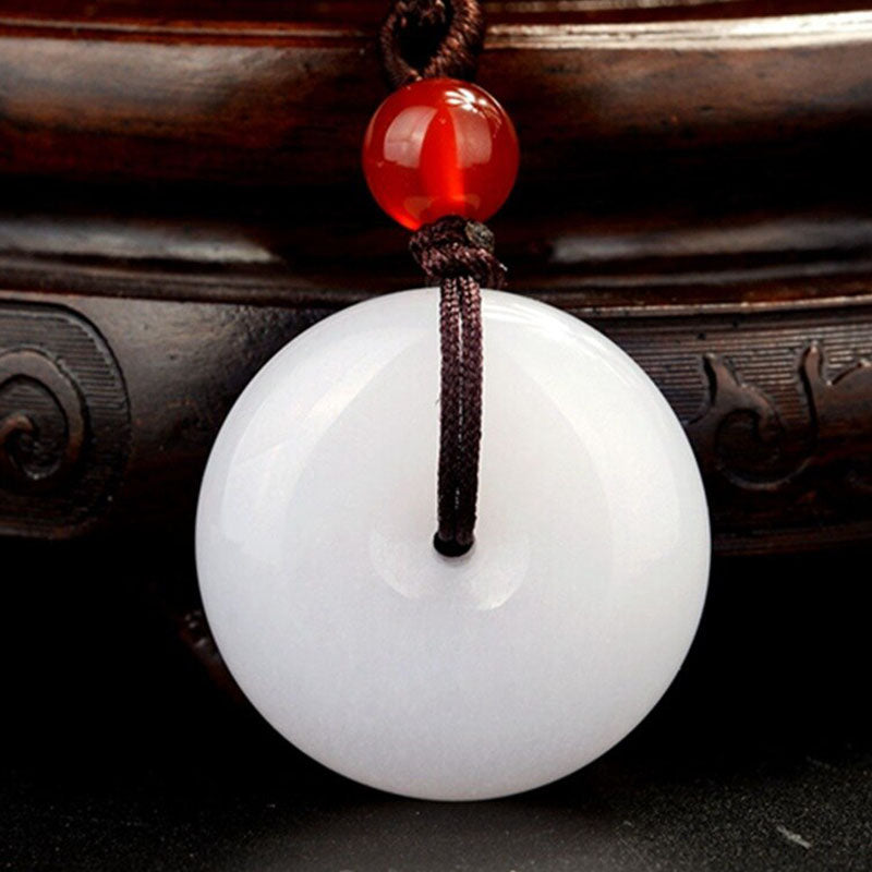 Natural White Jade Purity Necklace - Necklace - Inner Wisdom Store