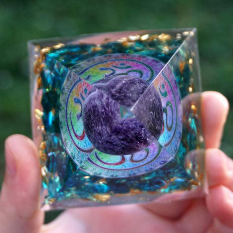 Orgonite Pyramid – Orgone Energy Generator - Home Decor - Inner Wisdom Store