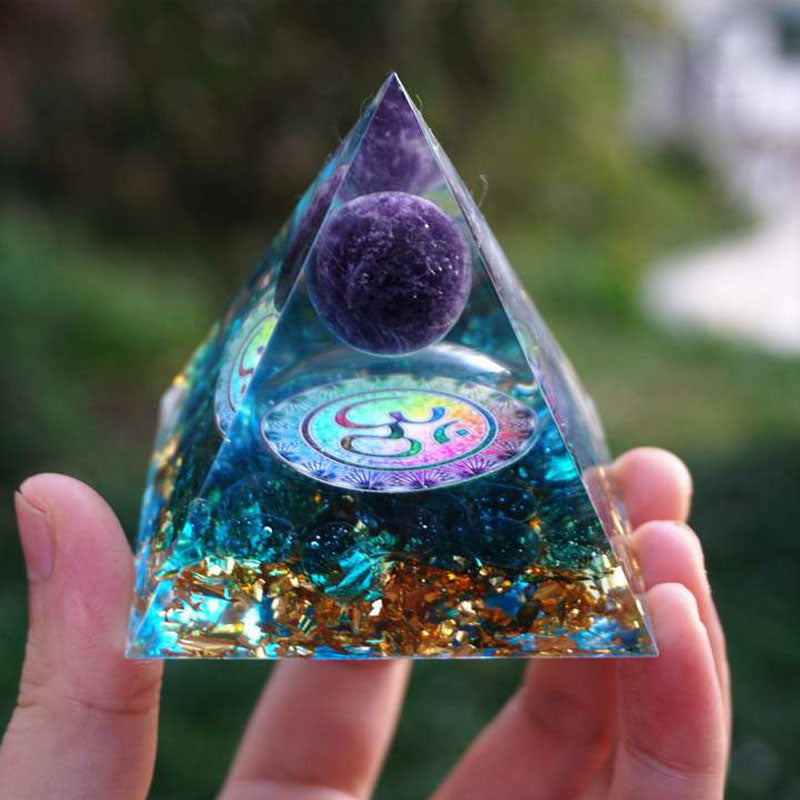 Orgonite Pyramid – Orgone Energy Generator - Home Decor - Inner Wisdom Store