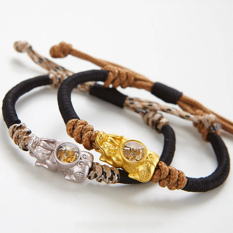 Pixiu with Moving Windmill Feng Shui Bracelet - Bracelet - Inner Wisdom Store