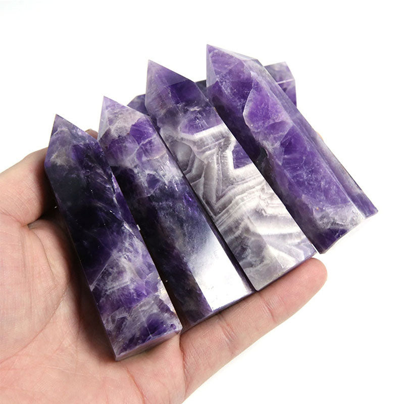 Quartz Crystal Amethyst Meditation Wand - Stones & Crystals - Inner Wisdom Store