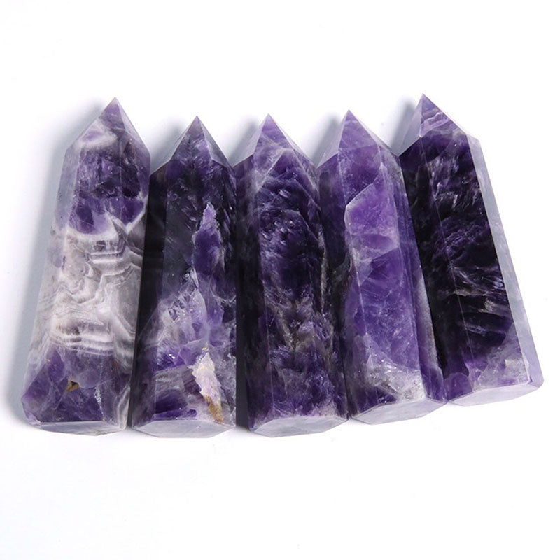 Quartz Crystal Amethyst Meditation Wand - Stones & Crystals - Inner Wisdom Store