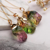 Watermelon Tourmaline Necklace - Necklace - Inner Wisdom Store