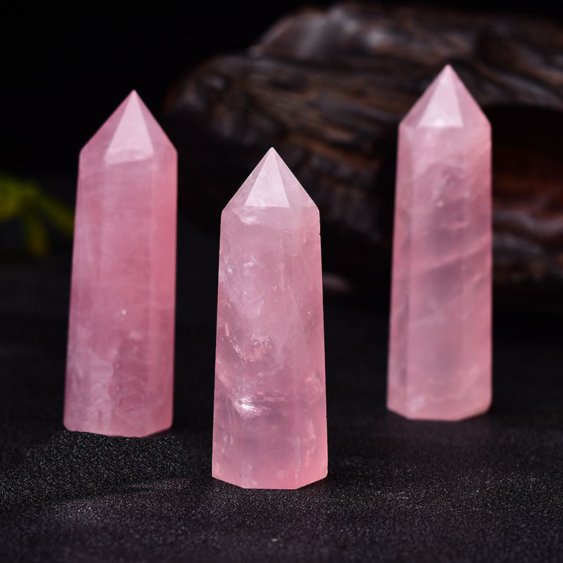 Rose Quartz Crystal Wand - Stones & Crystals - Inner Wisdom Store
