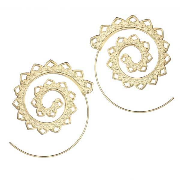 Bohemian Spiral Earrings - Earring - Inner Wisdom Store
