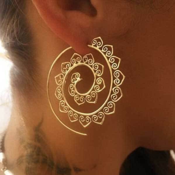 Bohemian Spiral Earrings - Earring - Inner Wisdom Store