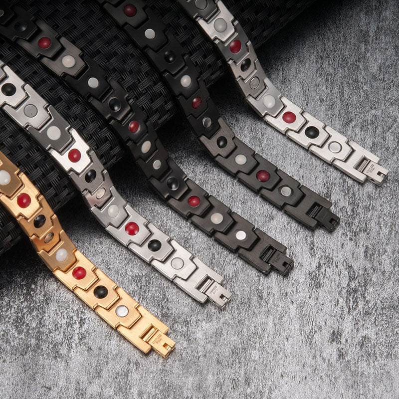 Titanium Steel Magnetic Therapy Bracelet - Bracelet - Inner Wisdom Store