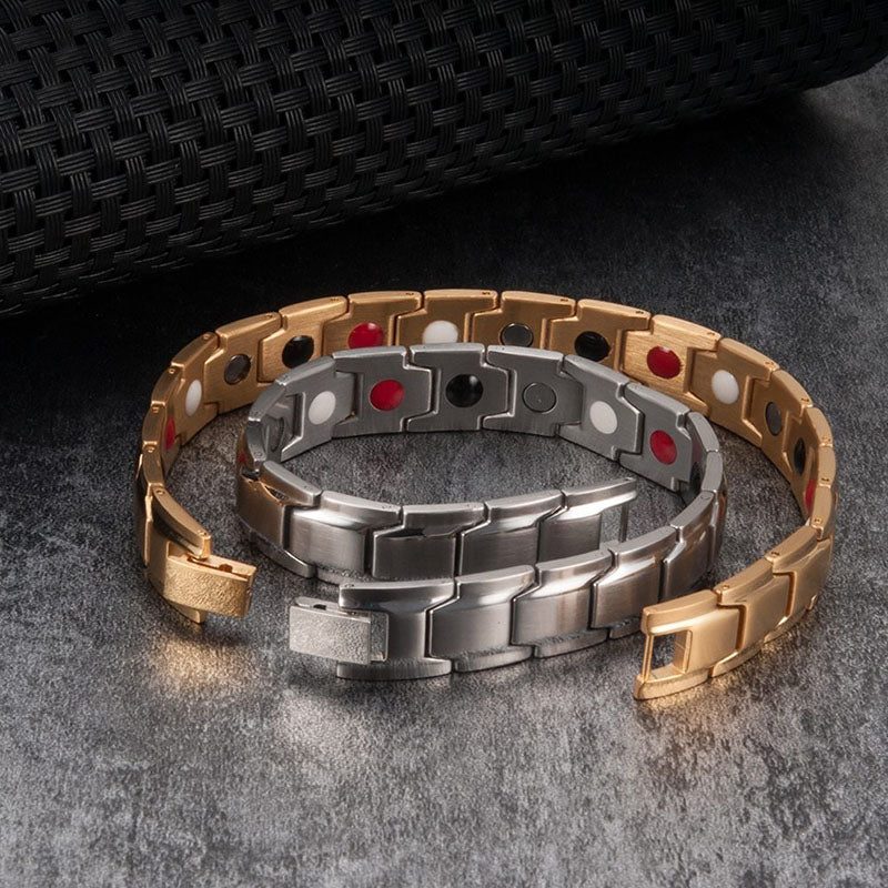 Titanium Steel Magnetic Therapy Bracelet - Bracelet - Inner Wisdom Store