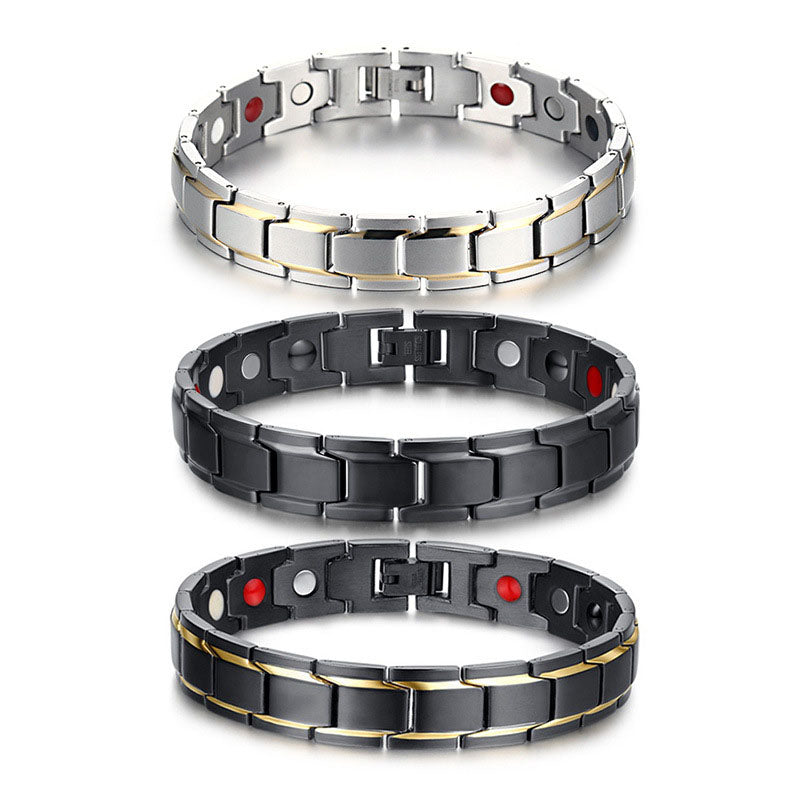 Titanium Steel Magnetic Therapy Bracelet - Bracelet - Inner Wisdom Store