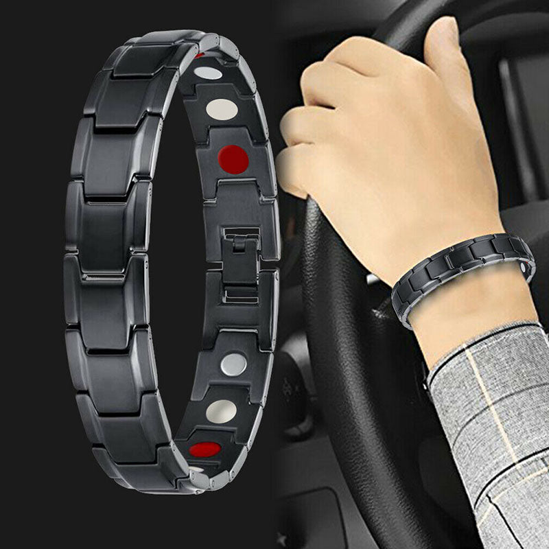 Titanium Steel Magnetic Therapy Bracelet - Bracelet - Inner Wisdom Store