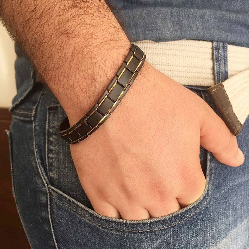 Titanium Steel Magnetic Therapy Bracelet - Bracelet - Inner Wisdom Store