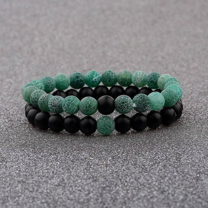 Wind Fossil Agate Beads Bracelet - Bracelet - Inner Wisdom Store