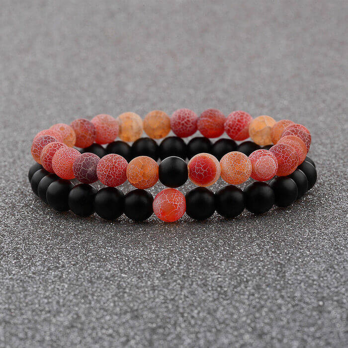 Wind Fossil Agate Beads Bracelet - Bracelet - Inner Wisdom Store