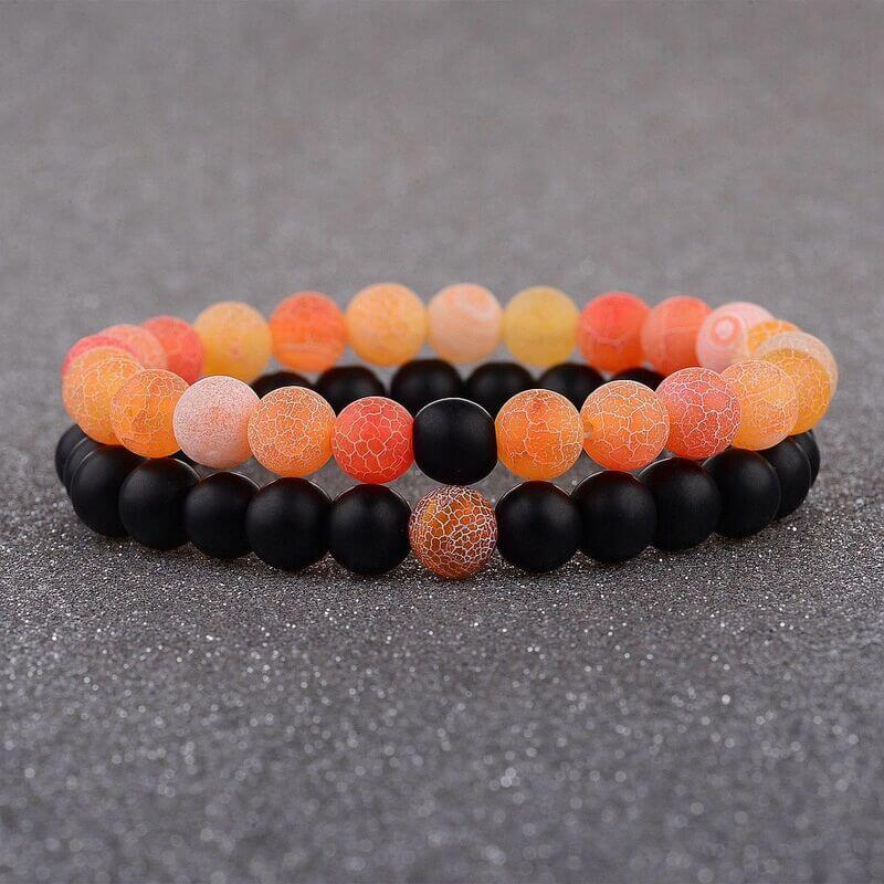 Wind Fossil Agate Beads Bracelet - Bracelet - Inner Wisdom Store