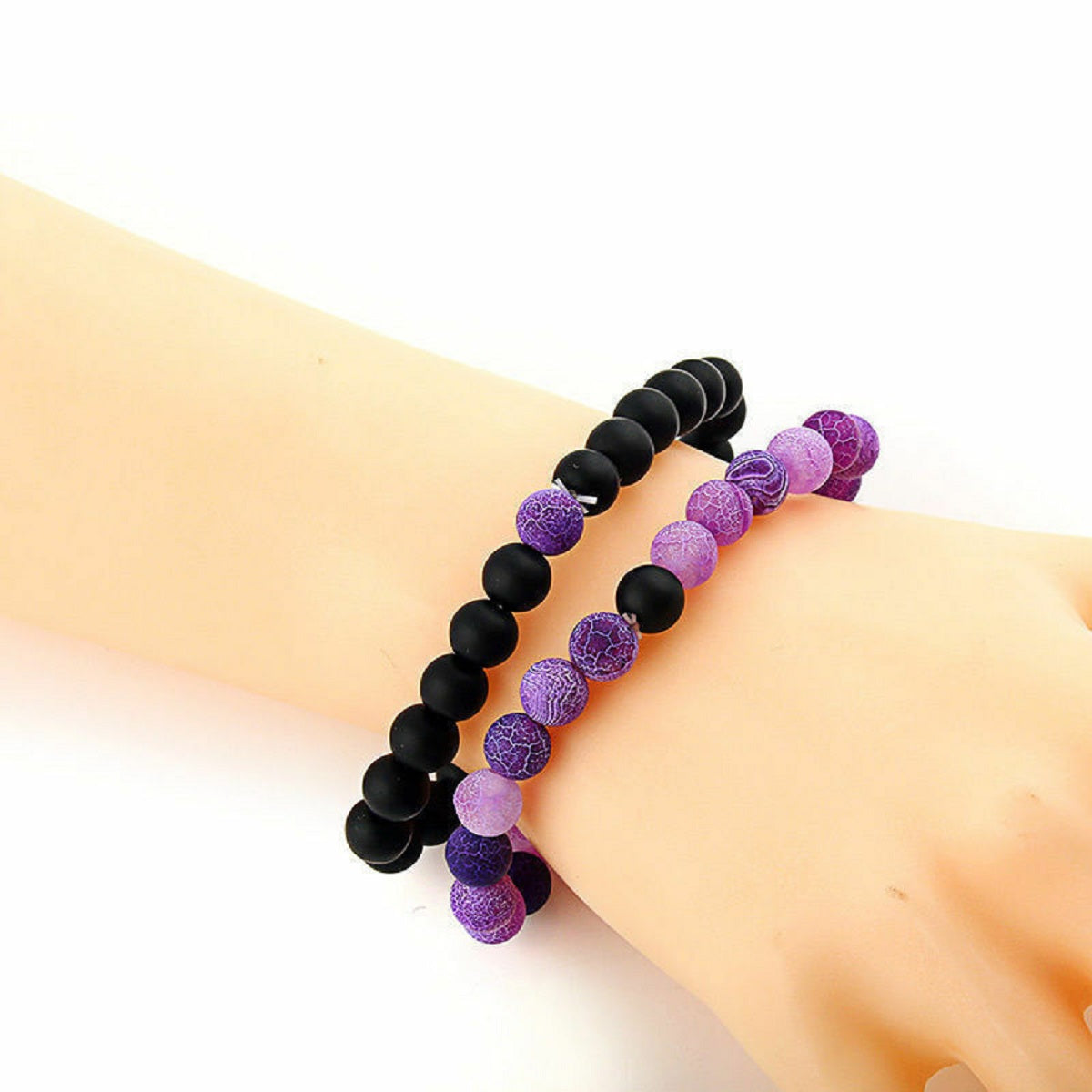 Wind Fossil Agate Beads Bracelet - Bracelet - Inner Wisdom Store