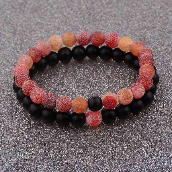 Wind Fossil Agate Beads Bracelet - Bracelet - Inner Wisdom Store
