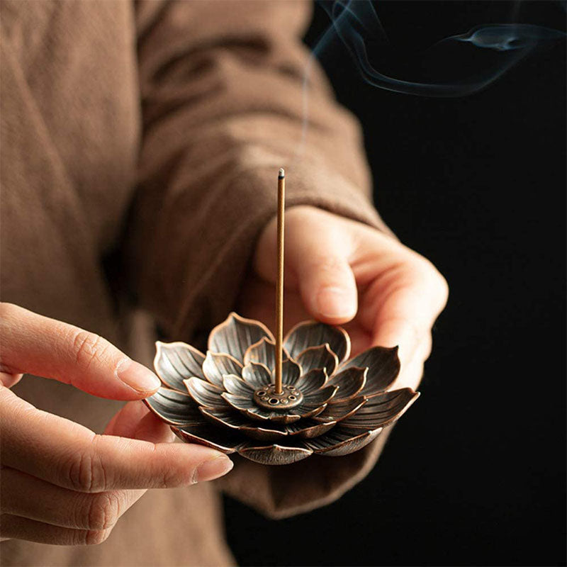 Zen Lotus Incense Holder - Incense Burner - Inner Wisdom Store