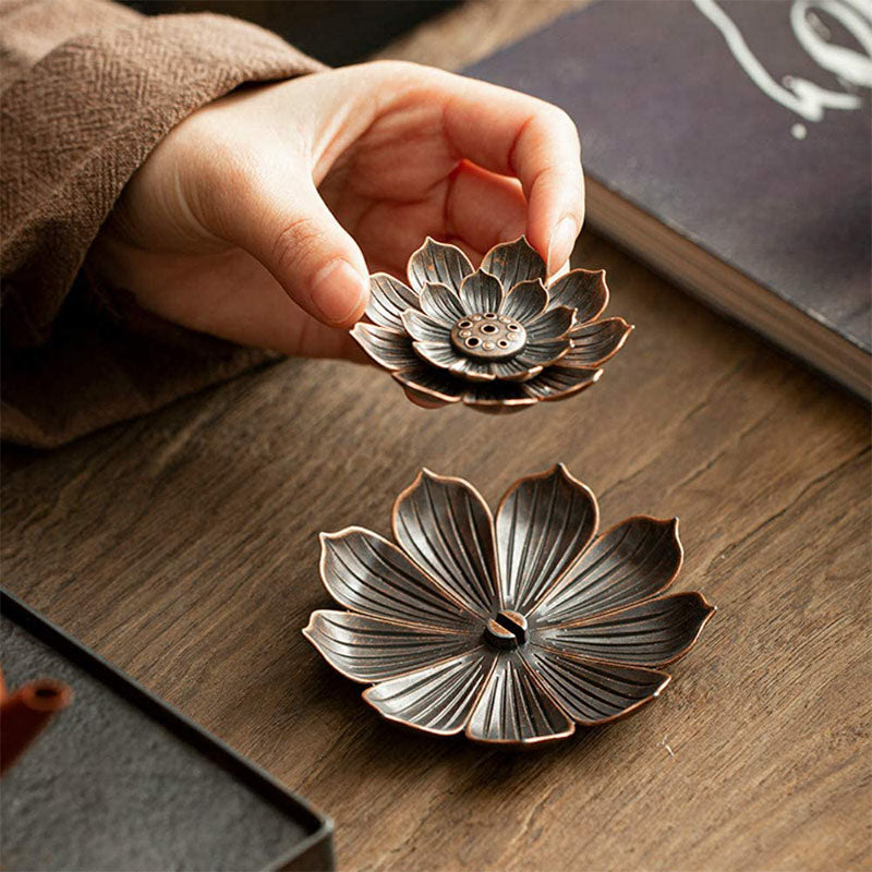 Zen Lotus Incense Holder - Incense Burner - Inner Wisdom Store