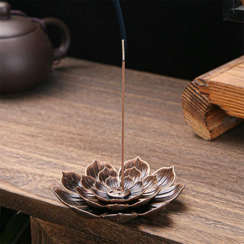 Zen Lotus Incense Holder - Incense Burner - Inner Wisdom Store