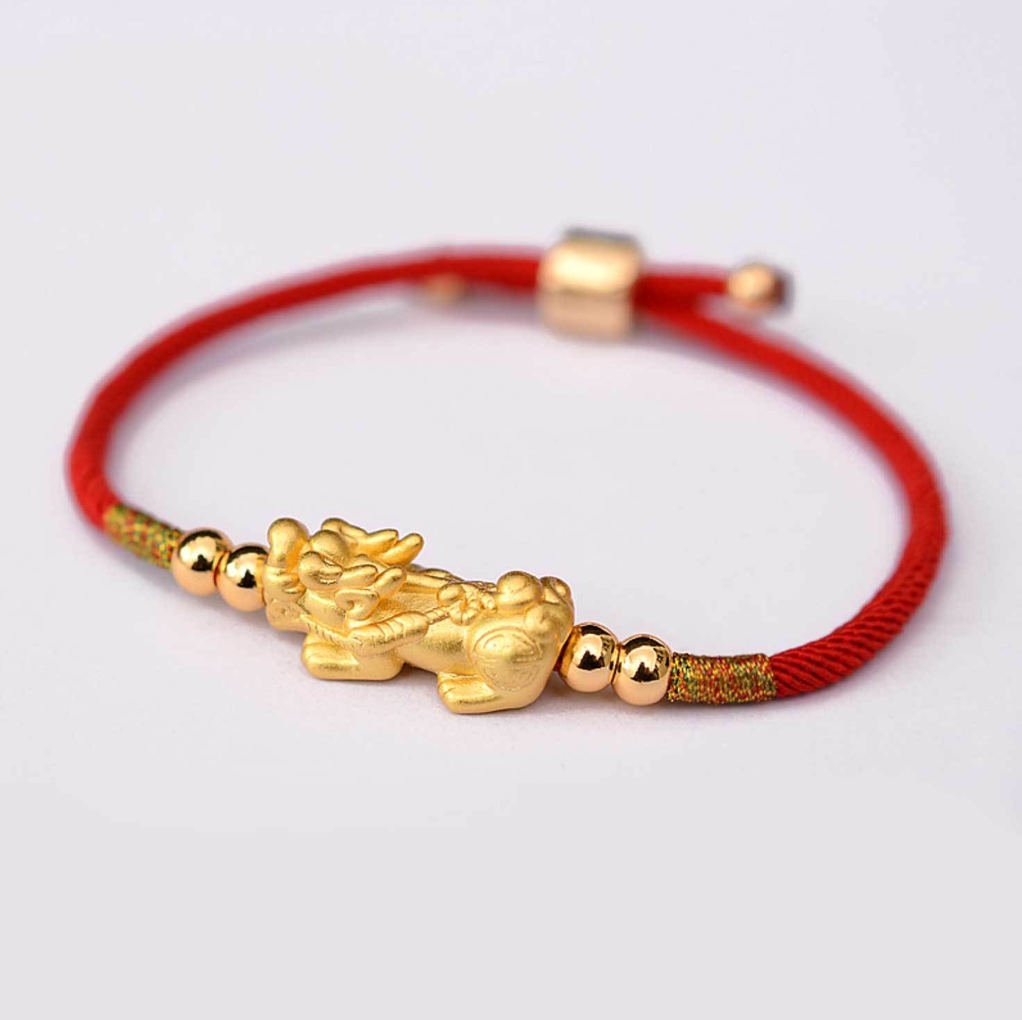 Feng Shui Red String Pixiu Bracelet - Bracelet - Inner Wisdom Store