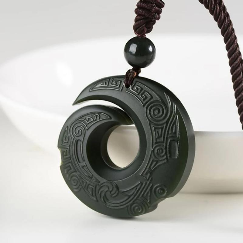 Hetian Jade Lucky Pendant Necklace - Necklace - Inner Wisdom Store
