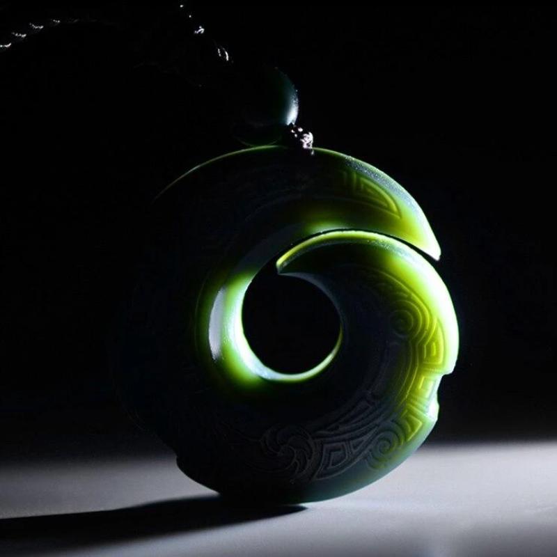 Hetian Jade Lucky Pendant Necklace - Necklace - Inner Wisdom Store