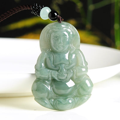 Buddha jade necklace