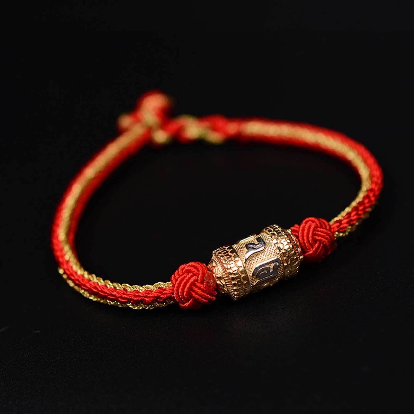 Amazon.com: Topcrystal Red String Bracelet Feng Shui Amulet Bracelet Dainty  Handmade Knot Bracelet for Women Men Woven Tibetan Buddhist Bracelet Good  Luck Talisman Braided Wrap Friendship Couple Bracelet,15cm : Clothing,  Shoes &