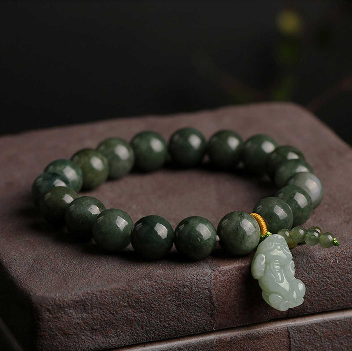 Natural Emerald Abundance Pixiu Bracelet - Bracelet - Inner Wisdom Store