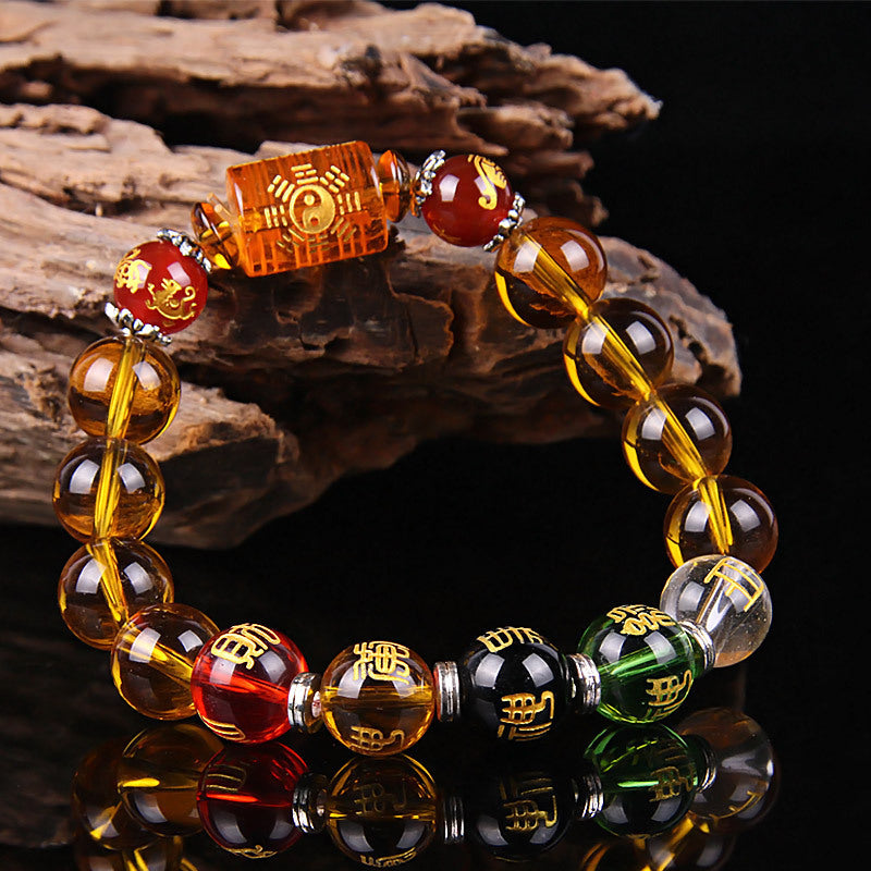 Feng Shui Wealth Bracelet Citrine PIXIU Bracelet Crystal Beads Bracelet  Attract Lucky Gift for Man Woman Couple Friend Gifts