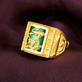 Agate Dragon Ring - For Abundance & Protection - Ring - Inner Wisdom Store