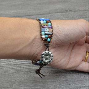 Multicolor Agate Stone Positivity Bracelet - Bracelet - Inner Wisdom Store